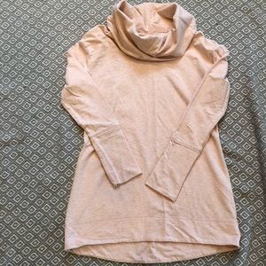 Pink Cowl Neck Tunic